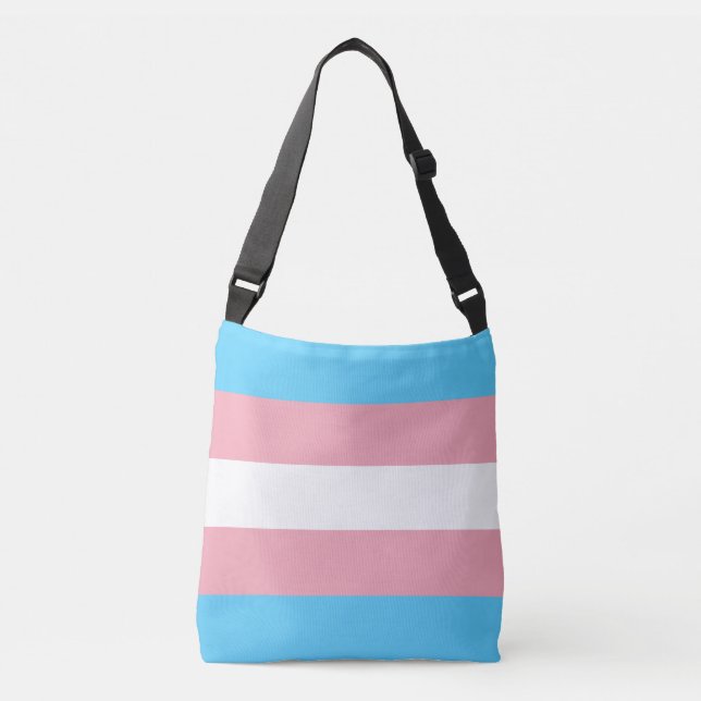 Transgender-Pride-Markierung Tragetaschen Mit Langen Trägern (Vorderseite)