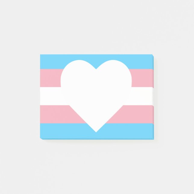 Transgender-Pride-Post-it-Hinweise Post-it Klebezettel (Vorderseite)