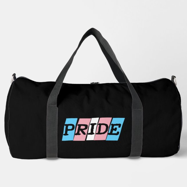 Transgender Pride text Duffle Bag (Vorderseite)