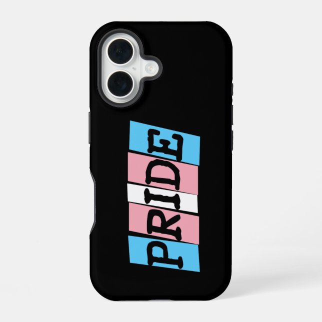 Transgender-Pride-Text iPhone 16 Hülle (Rückseite)