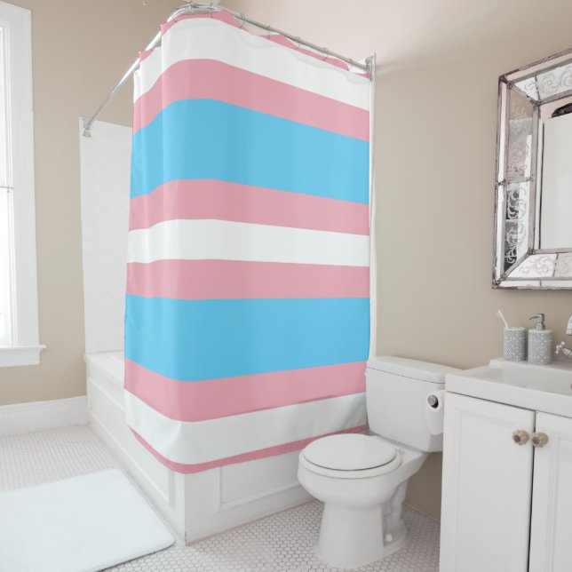 Transgender Prilag - LGBT-Regenbogen Duschvorhang (Beispiel)