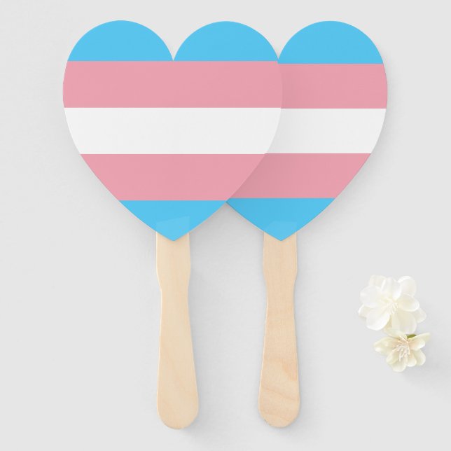 Transgender Prilag - LGBT-Regenbogen Fächer (Vorne und Hinten)