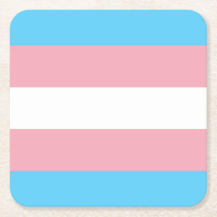 Transgender Prilag - LGBT-Regenbogen Rechteckiger Pappuntersetzer