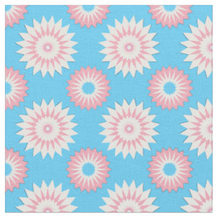 Transgender Prix nahtlose blaue Blumenmuster Stoff