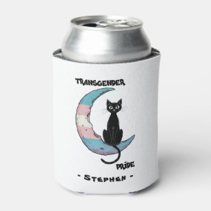 Transgender Prix - Schwarze Katze auf dem Trans Fl Dosenkühler