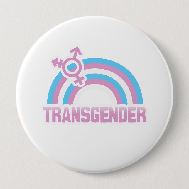 TRANSGENDER-REGENBOGEN-FLAGGE BUTTON (Vorderseite)