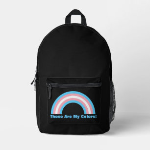 Transgender Regenbogenstolz Bedruckter Rucksack