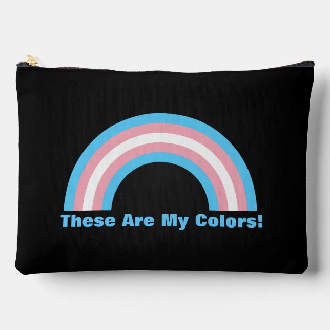 Transgender Regenbogenstolz Zubehörtasche (Vorderseite)