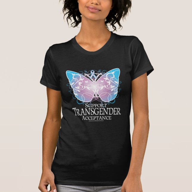 Transgender-Schmetterling T-Shirt (Vorderseite)