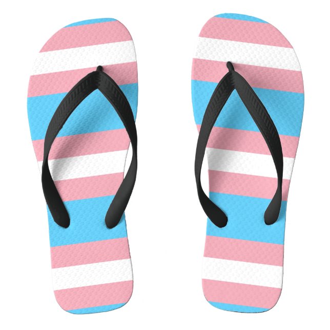 Transgender-Stolperflagge Flip Flops (Fußbett)