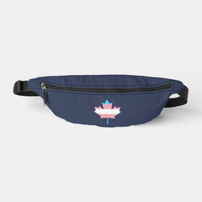 Transgender Stolz Ahornblatt Bauchtasche (Vorderseite)