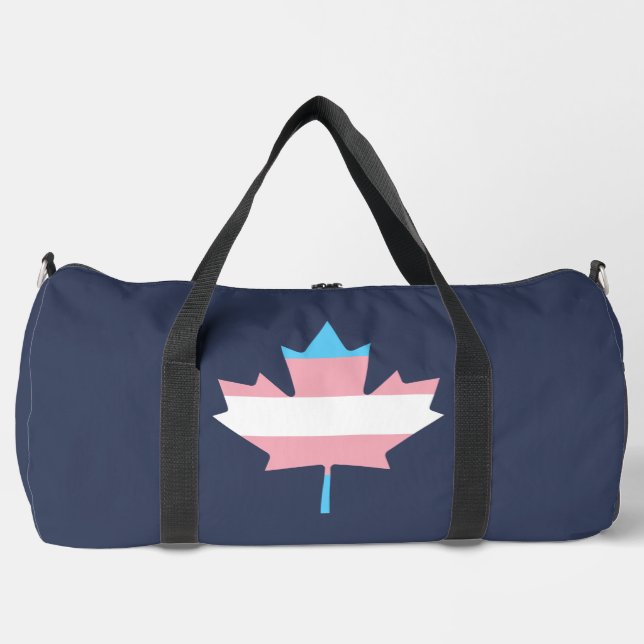 Transgender-Stolz-Ahornblatt  Duffle Bag (Vorderseite)