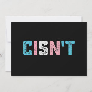 Transgender Stolz Cis ist nicht LGBTQ Trans Flagge Einladung