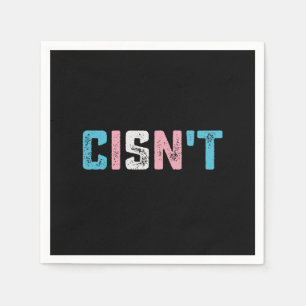 Transgender Stolz Cis ist nicht LGBTQ Trans Flagge Serviette
