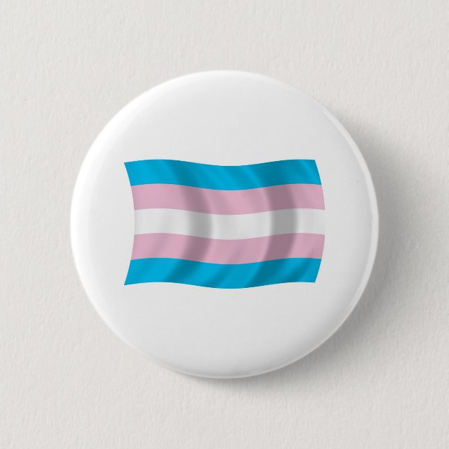 Transgender-Stolz-Flagge-Button Button (Vorderseite)