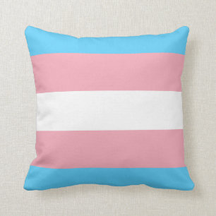 Transgender-Stolz-Flagge Kissen