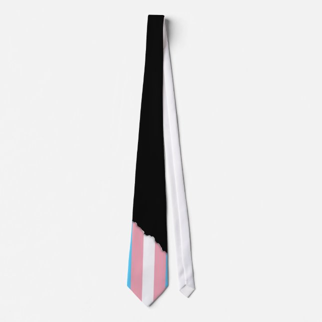 Transgender-Stolz-Flagge Krawatte (Vorderseite)