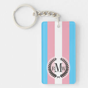 Transgender-Stolz-Flagge Schlüsselanhänger