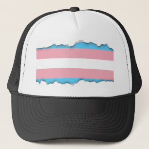Transgender-Stolz-Flagge Truckerkappe