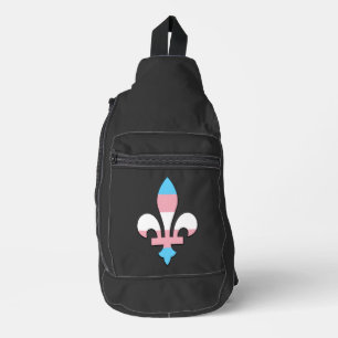 Transgender Stolz fleur-de-lis  Crossbody Bag