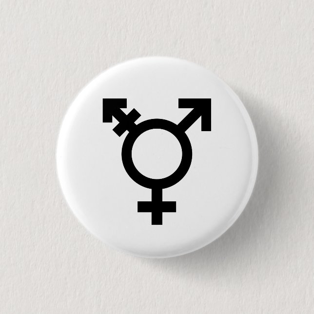 Transgender-Stolz-Knopf (Symbol) Button (Vorderseite)