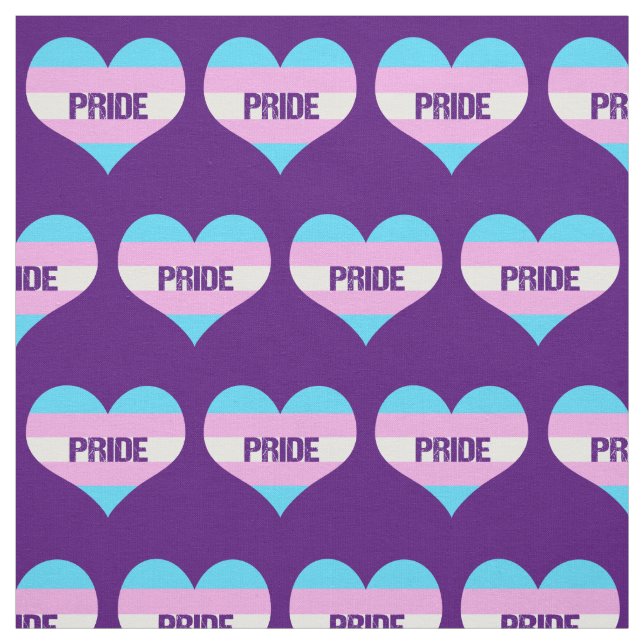 Transgender-Stolz-Liebe-Herzen Stoff (Muster)