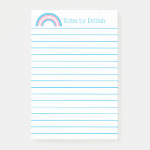 Transgender Stolz Regenbogenflagge benutzerdefinie Post-it Klebezettel