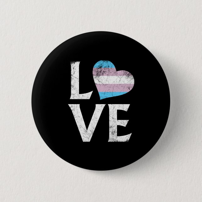 Transgender-Stolz StaplungsLiebe Button (Vorderseite)