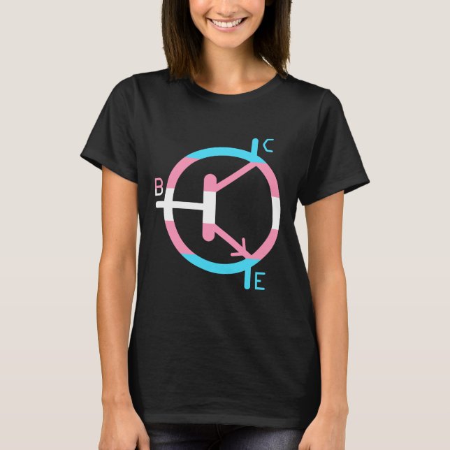 Transgender-Stolz-Transistor-T-Shirt T-Shirt (Vorderseite)