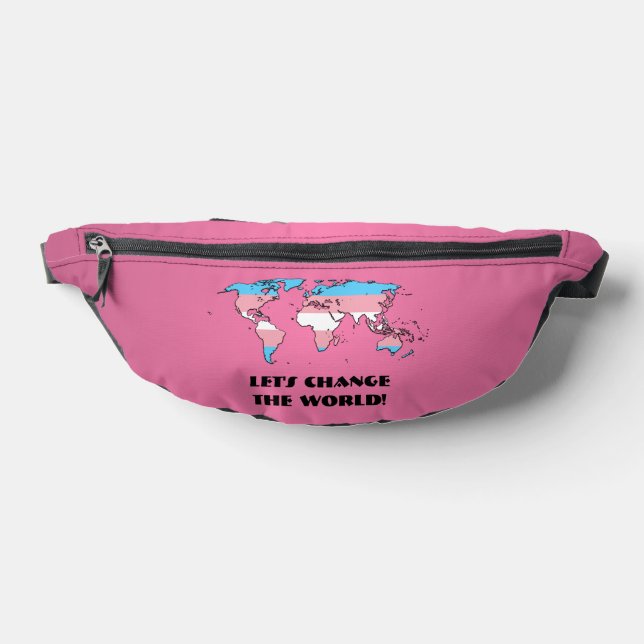 Transgender-Stolz-Weltkarte  Bauchtasche (Ablage )