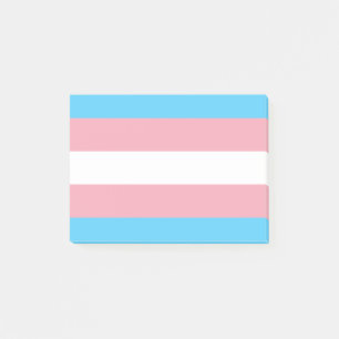 Transgender-Stolzflagge - LGBT-Regenbogen Post-it Klebezettel