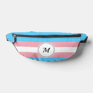 Transgender-Stolzflagge mit einer benutzerdefinier Bauchtasche
