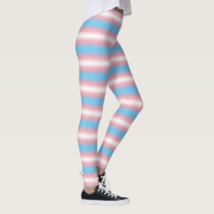 Transgender-Stolzflaggen-Musterdesign Leggings