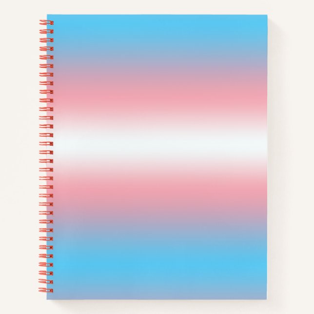 Transgender-Stolzflaggen-Musterdesign  Notizbuch (Vorderseite)
