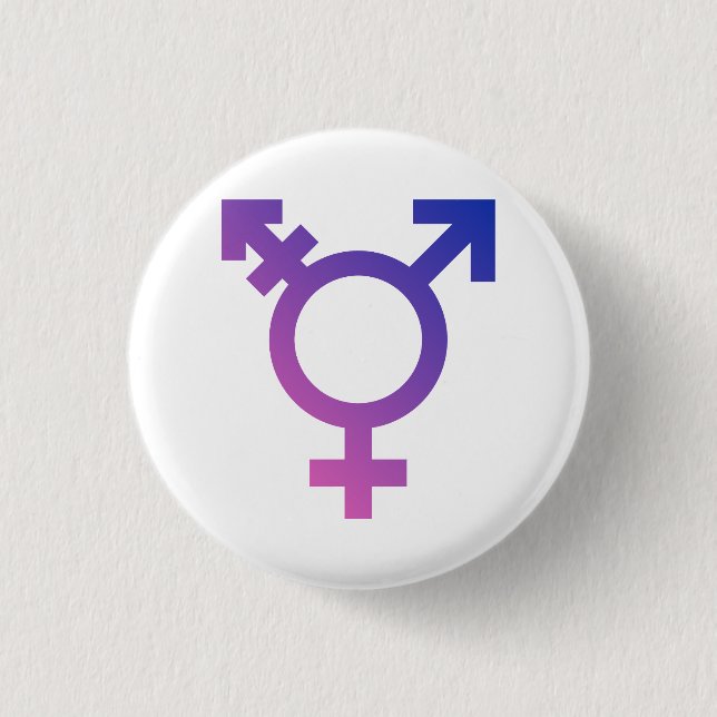 Transgender-Symbol Button (Vorderseite)