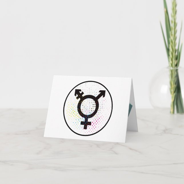 Transgender-Symbol-Grußkarte Karte (Vorderseite)
