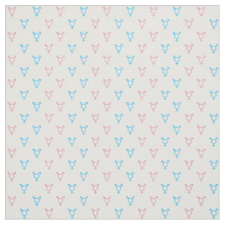 Transgender-Symbol-Muster | blau und rosa Stoff