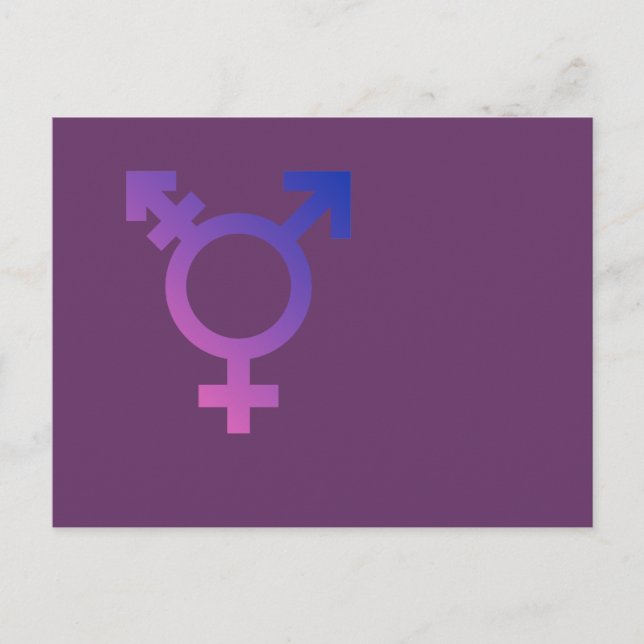 Transgender-Symbol Postkarte (Vorderseite)