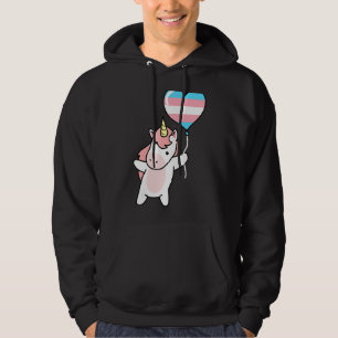 Transgender Unicorn Trans Pride Flag Lgbtq Gender Hoodie