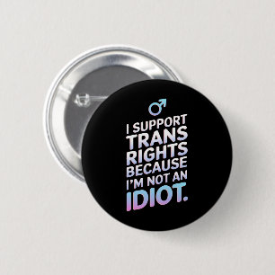 Transgender Verbündeter Trans Pride Flagge Unterst Button