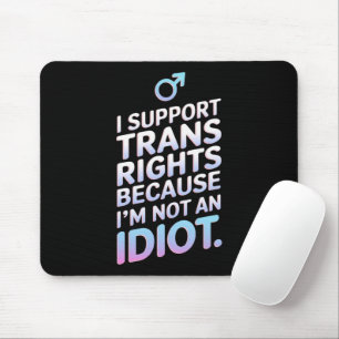 Transgender Verbündeter Trans Pride Flagge Unterst Mousepad