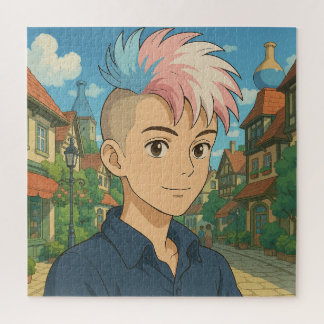 Transgender with Mohawk Anime Person | LGBTQIA+ 