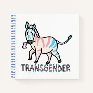 Transgender Zebra Notizbuch