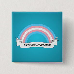 Transgenderregenbogen-Stolz Knopf Button