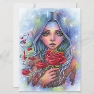 Transiente Rose Sterne Fairy Fantasy Woman Art Car
