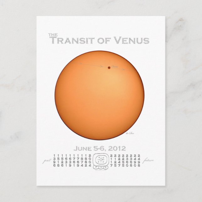 Transit of Venus - 2012 Postkarte (Vorderseite)