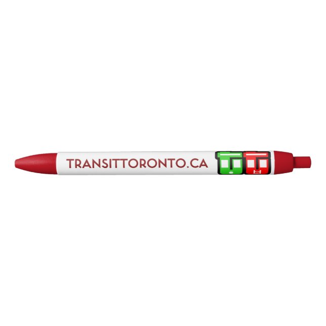 Transit Toronto einziehbarer Stift - Rot (Vorderseite)