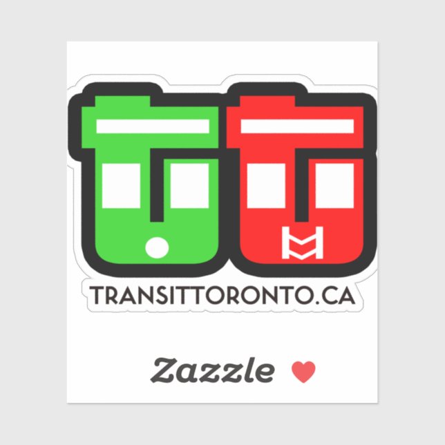 Transit Toronto Logo Aufkleber (Blatt)