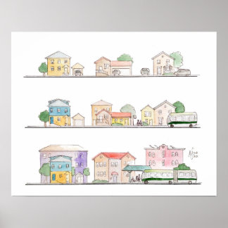 Transitdichte - mattes Druckplakat Poster