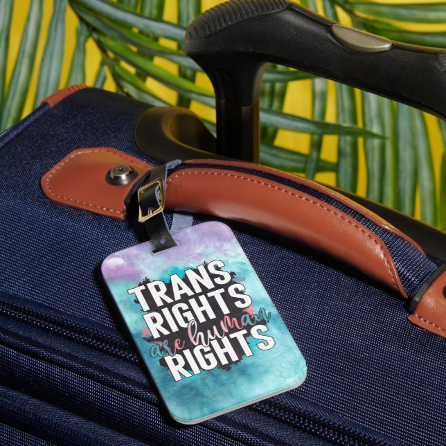 Transitrechte sind Menschenrechte Gepäckanhänger (Vorderseite Insitu 1)